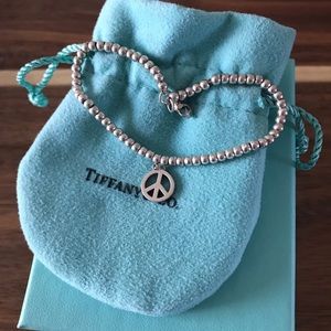 Authentic tiffany & co peace sign bracelet